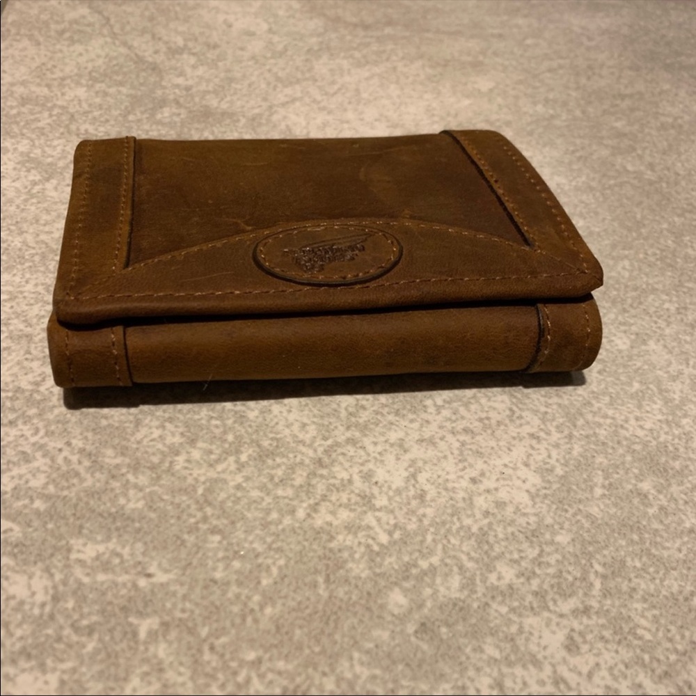 brown genuine leather wallet